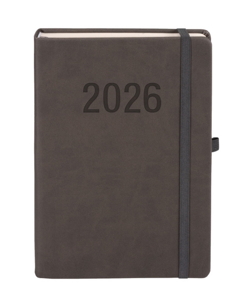 Kalendarz książkowy A5 DNS Memofix grafitowy Antra